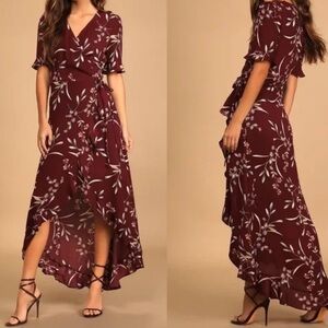 Lulu’s floral wrap dress